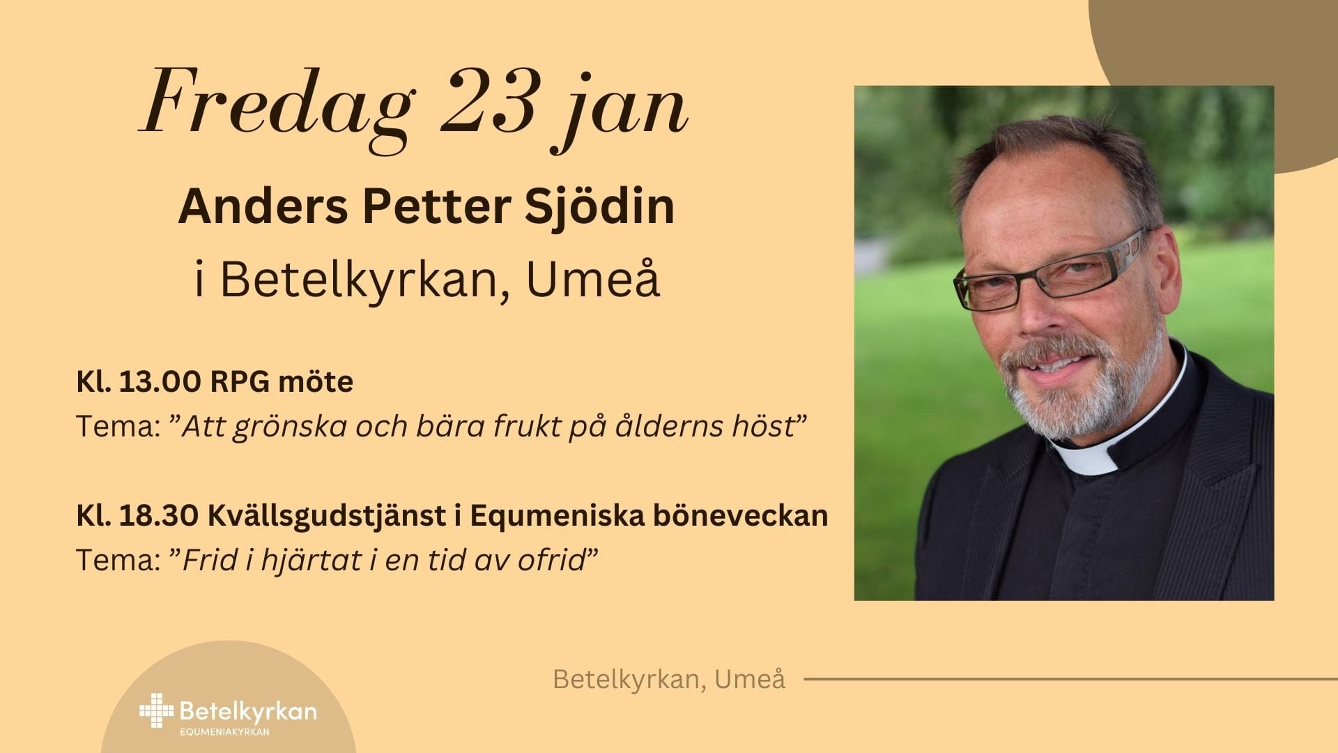 Fredag med Anders Petter Sjödin